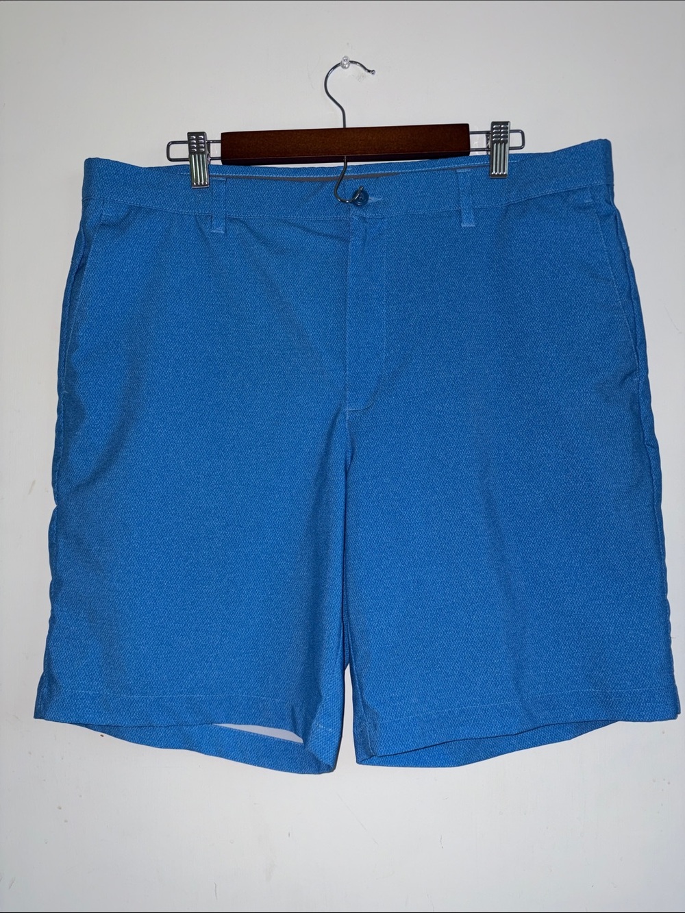 PGA Tour Bright Blue Flat-Front Golf Shorts